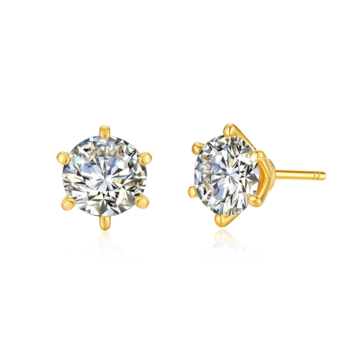 Sparkling Diamond Stud Earrings